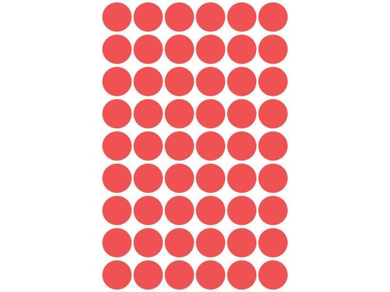 Avery Zweckform Klebepunkte 12 mm Rot Markierungspunkte Sticker