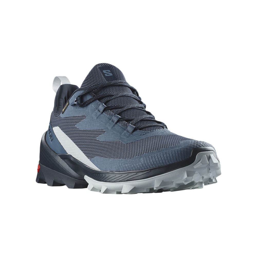 Salomon CROSS OVER 2 GTX - Chaussures randonné Homme bering sea/carbon/pearl blue