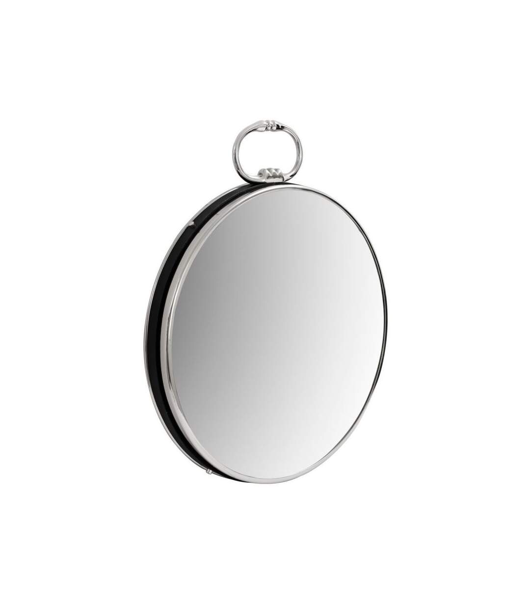 Paris Prix - Miroir Mural Design eleganca 62cm Argent & Noir