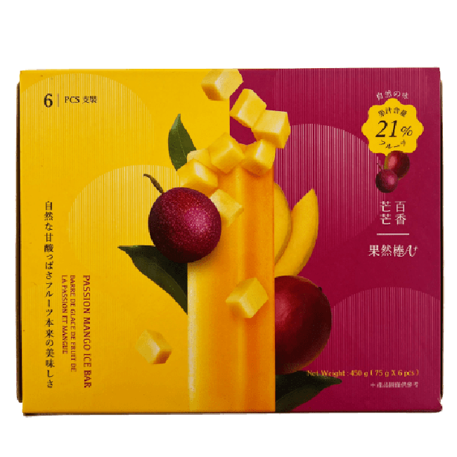A-Chino Ijslolly Passievrucht en Mango Smaak 6x75g