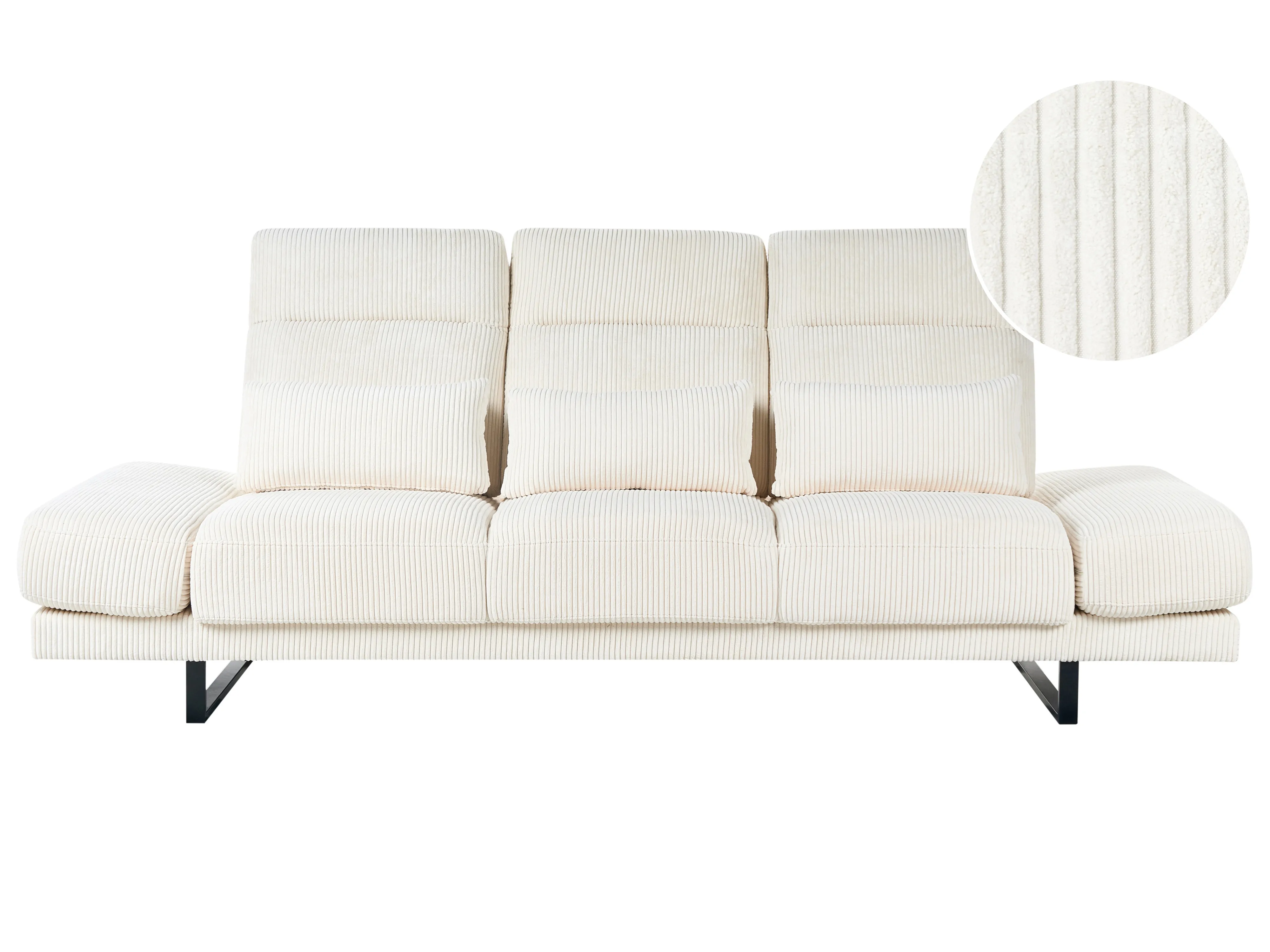 Bank 3-zits IKAST Corduroy Lichtbeige