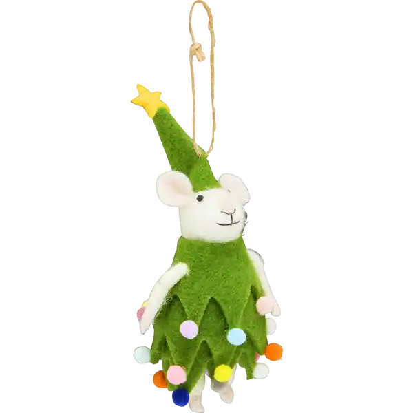 Deko-Maus Tannenbaum