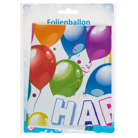 Idena Folienballon Happy Birthday 45 cm