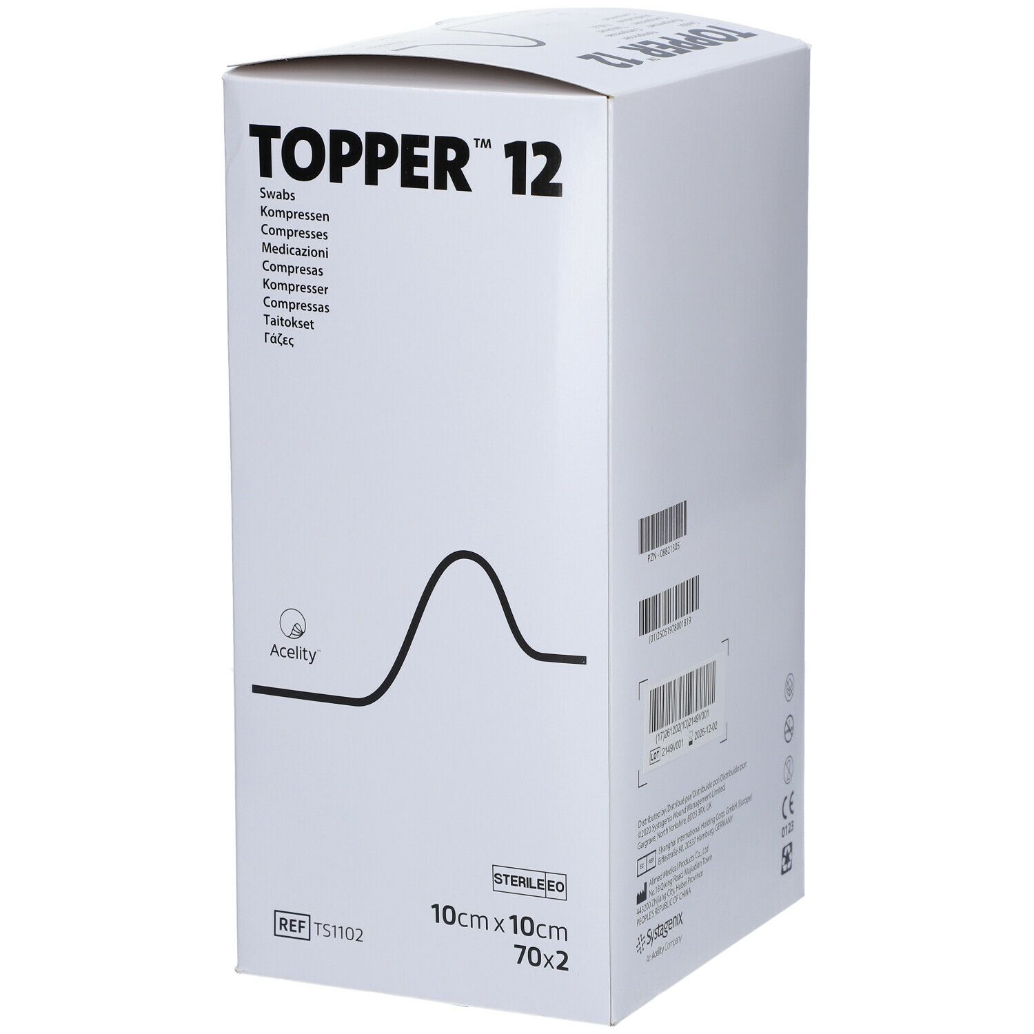 TOPPER® 12 Kompressen steril 10 x 10 cm