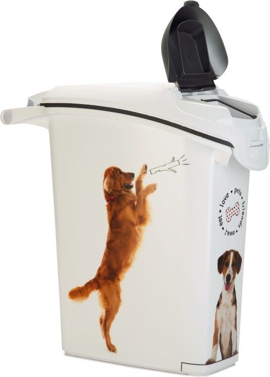 Curver voerton hond wit 23 L / 10 kg