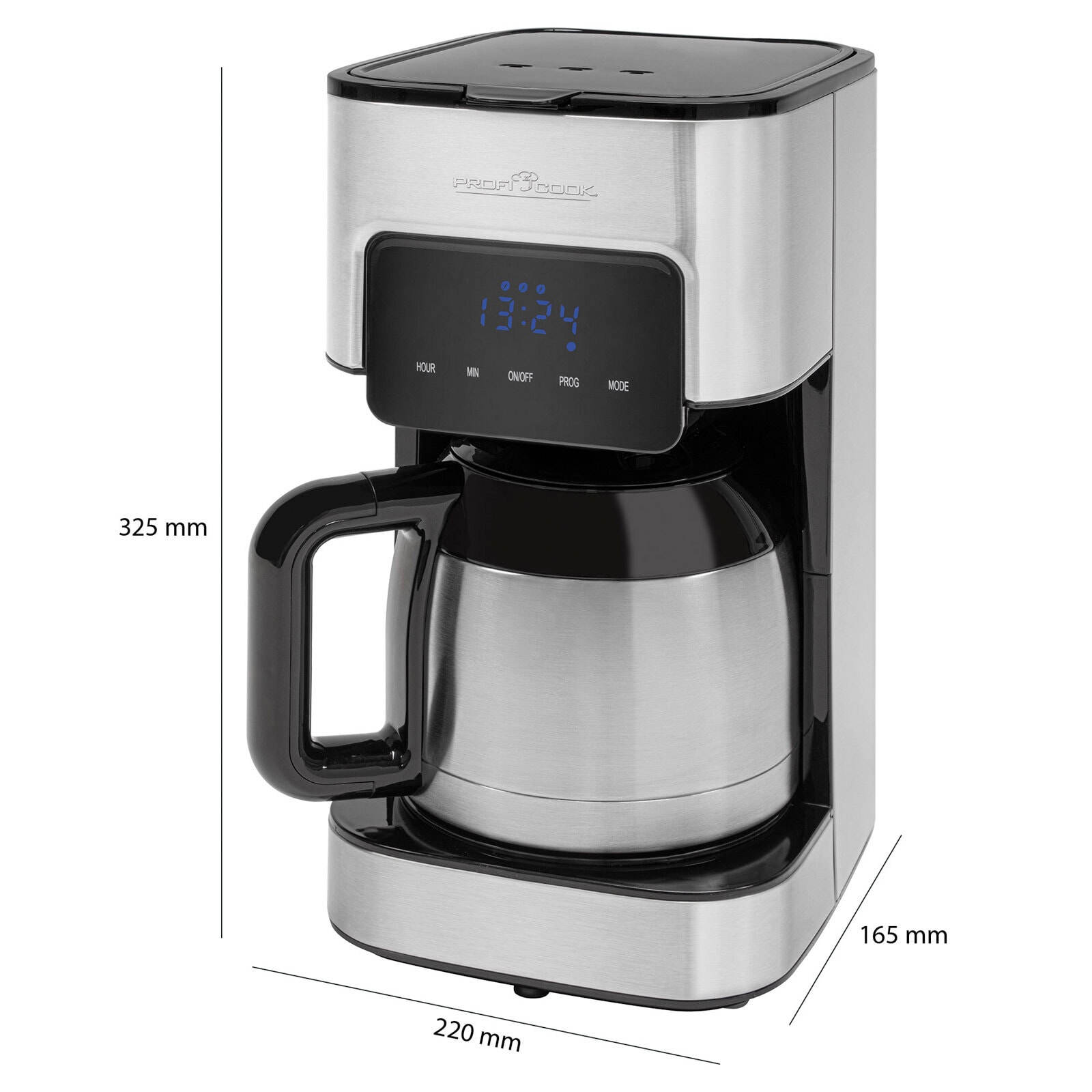 ProfiCook Thermo-Kaffeeautomat PC-KA 1191 Edelstahl / Schwarz
