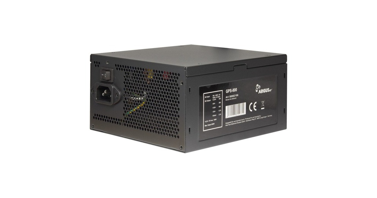 Inter-TechArgus GPS-800 800 watt voeding   (Zwart, 4x PCIe)