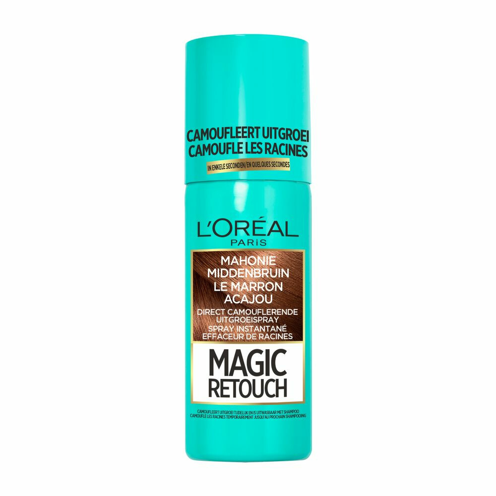 L'Oréal Magic Retouch Uitgroeispray Mahonie Middenbruin75 ml