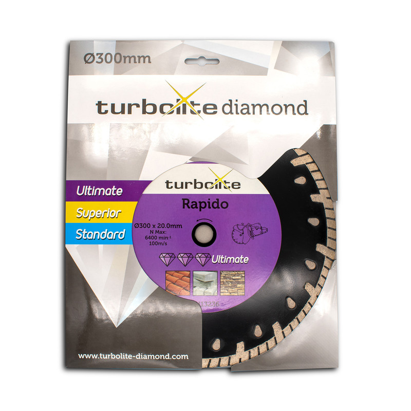 Turbolite Ultimate Rapido diamantschijf universeel 300x20mm