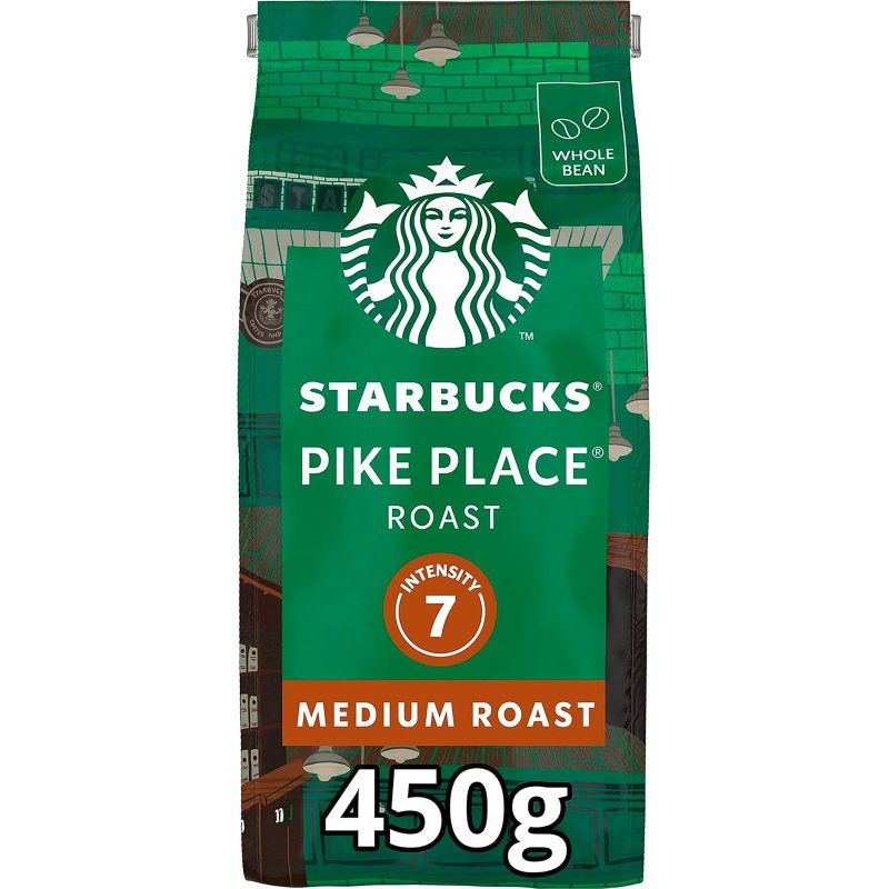 Café en grains Starbucks Pike place 100 % Arabica - paquet de 450 g