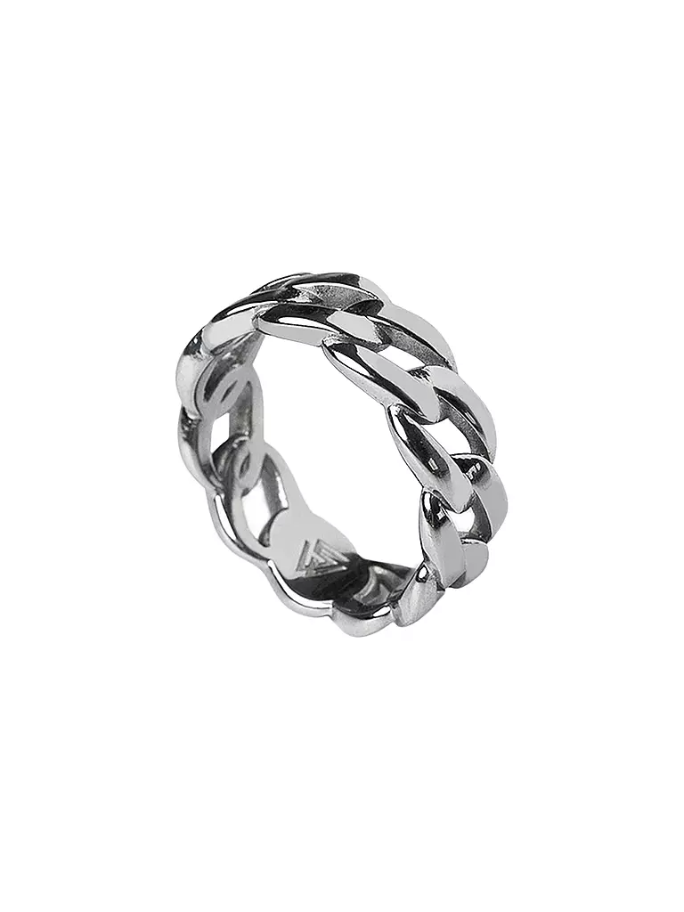 WARPEDSENSE Ring CUBAN Edelstahl silber