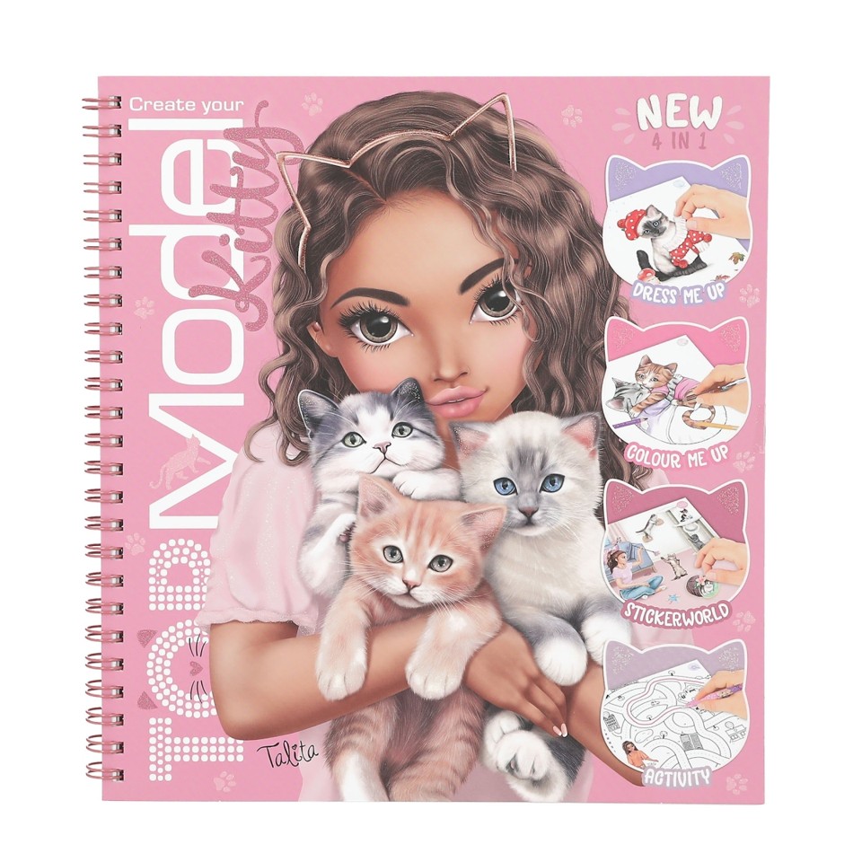 TOPModel - Kitty Aktivitets- og malebog