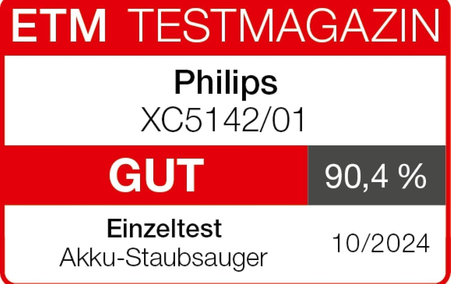 Philips SpeedPro Max Kabelloser Staubsauger 5000 Series, Tierhaar-Düse, Leistungsstarke Saugkraft, 60 Min. Laufzeit, Düse mit LED-Beleuchtung, Aqua-Modul, Fugendüse & Kombidüse (XC5142/01)