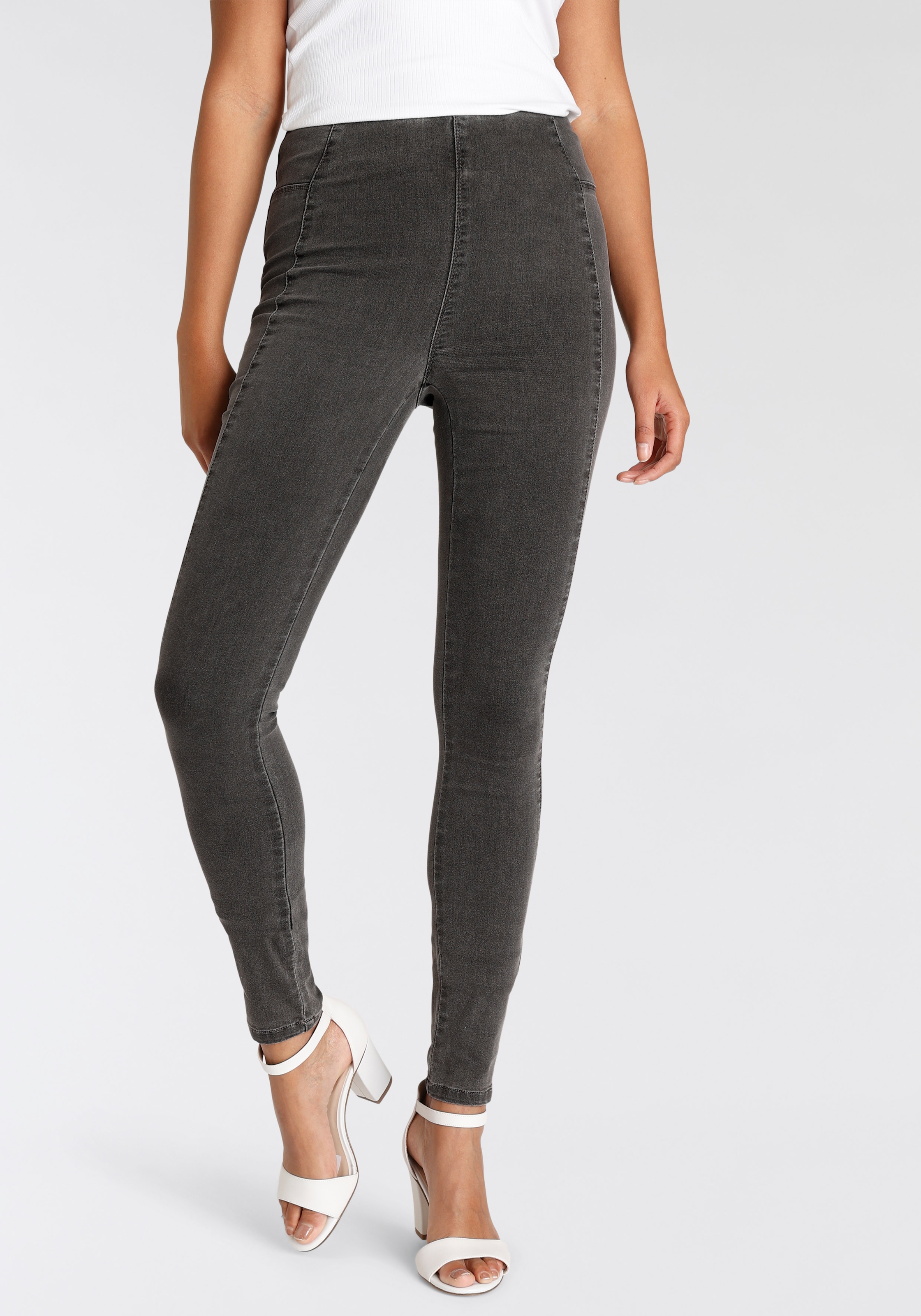 Arizona Jeansjeggings , extra-eng geschnittene Beinform,  hohe Leibhöhe