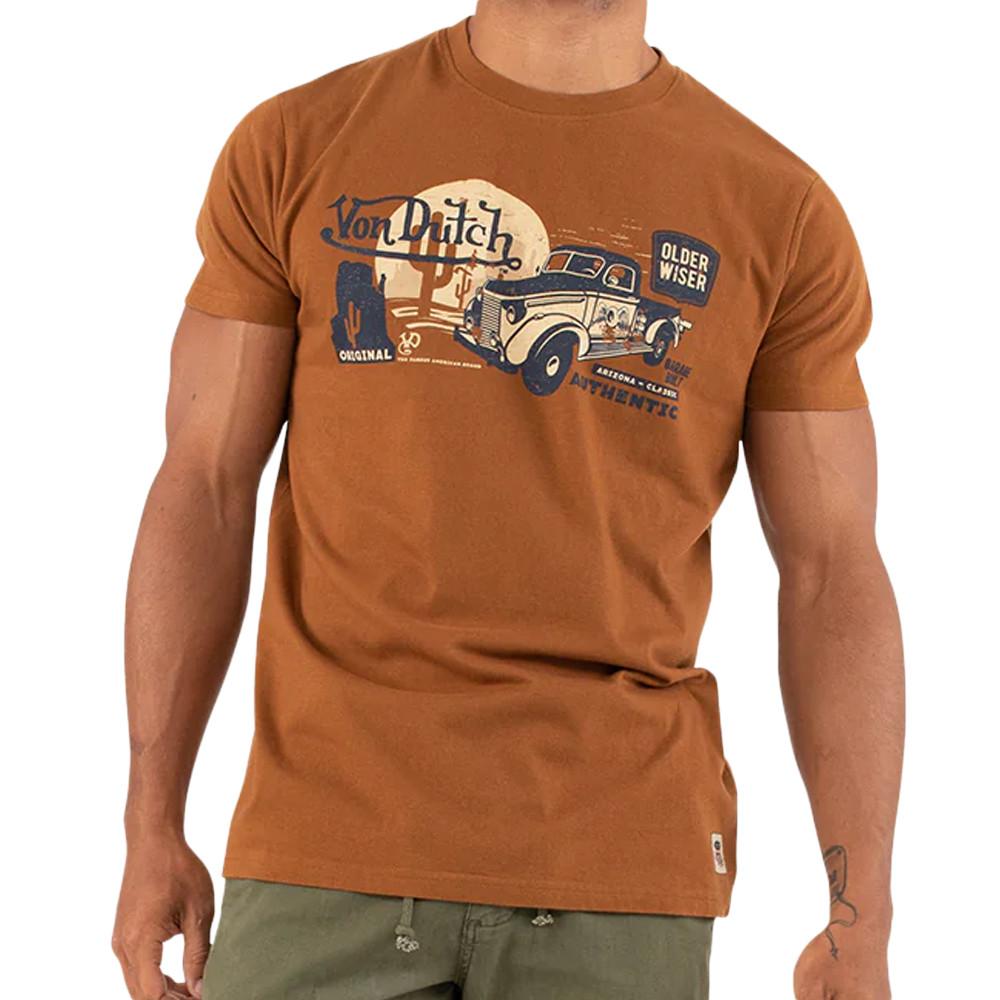 Von Dutch T-shirt Marron Homme Von Dutch Truck