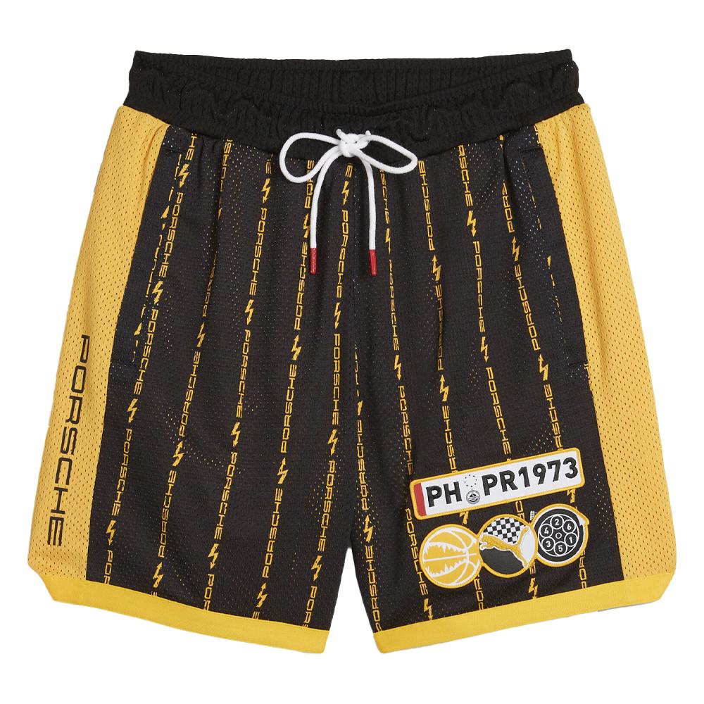 Puma Short Noir/Jaune Homme Puma Porsche