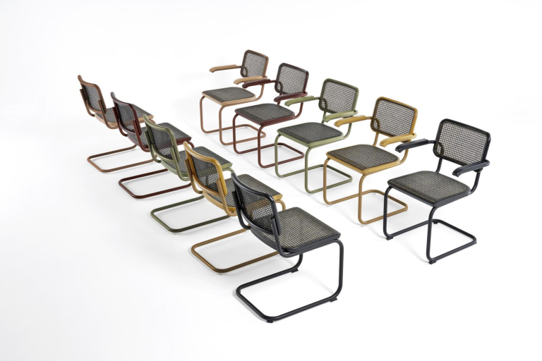 Thonet S64 V eetkamerstoel Dark Melange Black