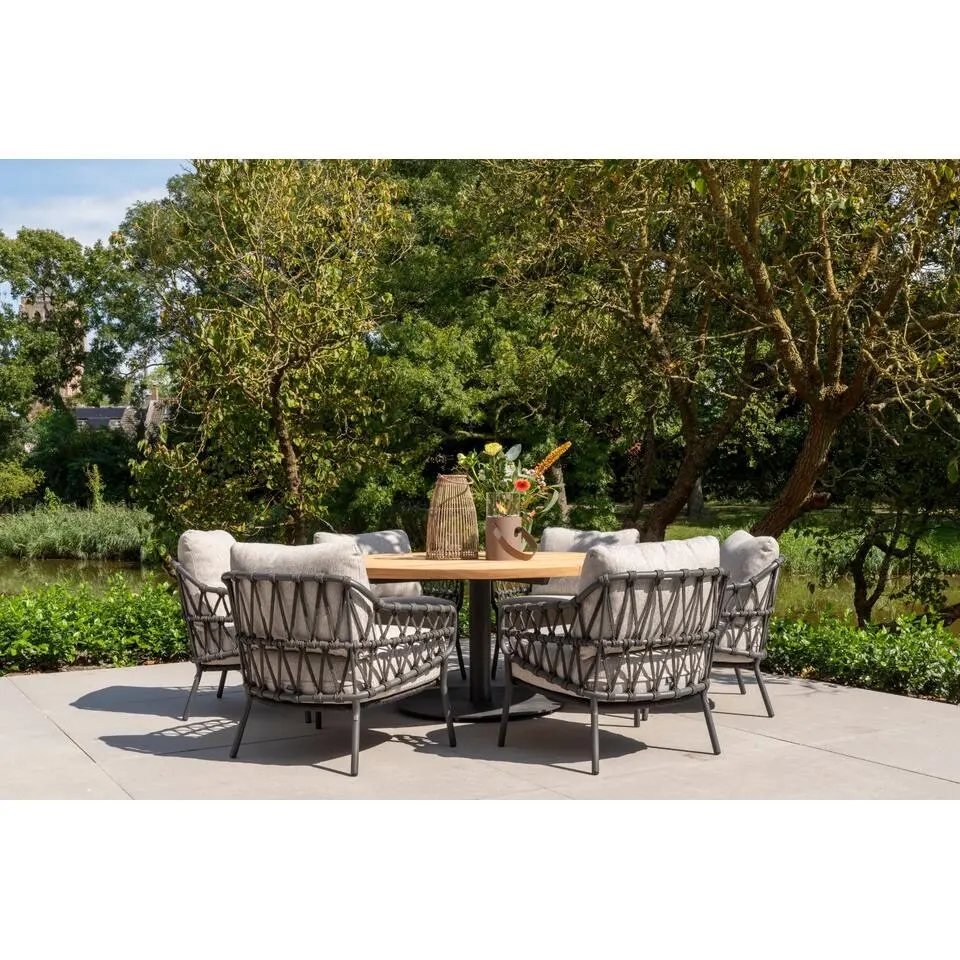 4 Seasons Calpi low dining stoel - antraciet (1 stuk)