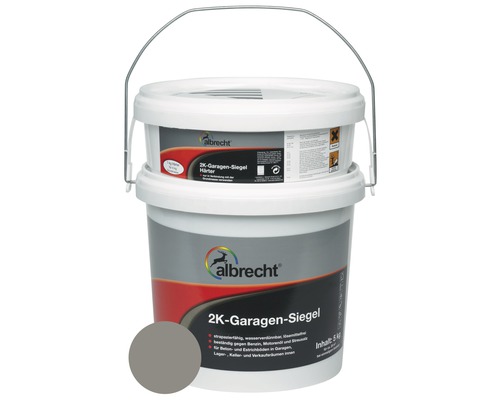 2K - Garagekit Albrecht RAL 7030 steengrijs 5 kg
