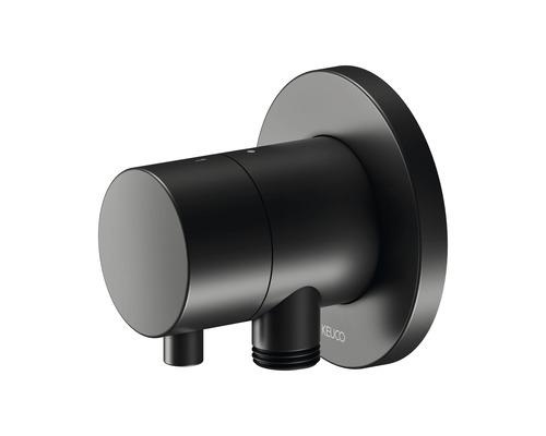 Omstelkraan met slangaansluiting en douchehouder KEUCO IXMO 1/2 inch zwart mat 59556371201