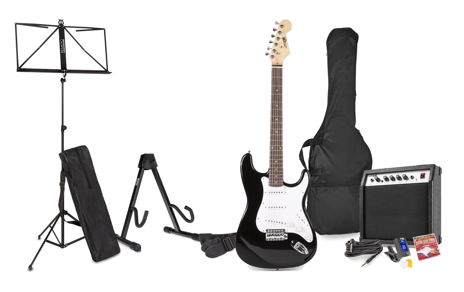 E-Gitarre GigKit Kit Schwarz<br>E-Gitarre mit Zubehör