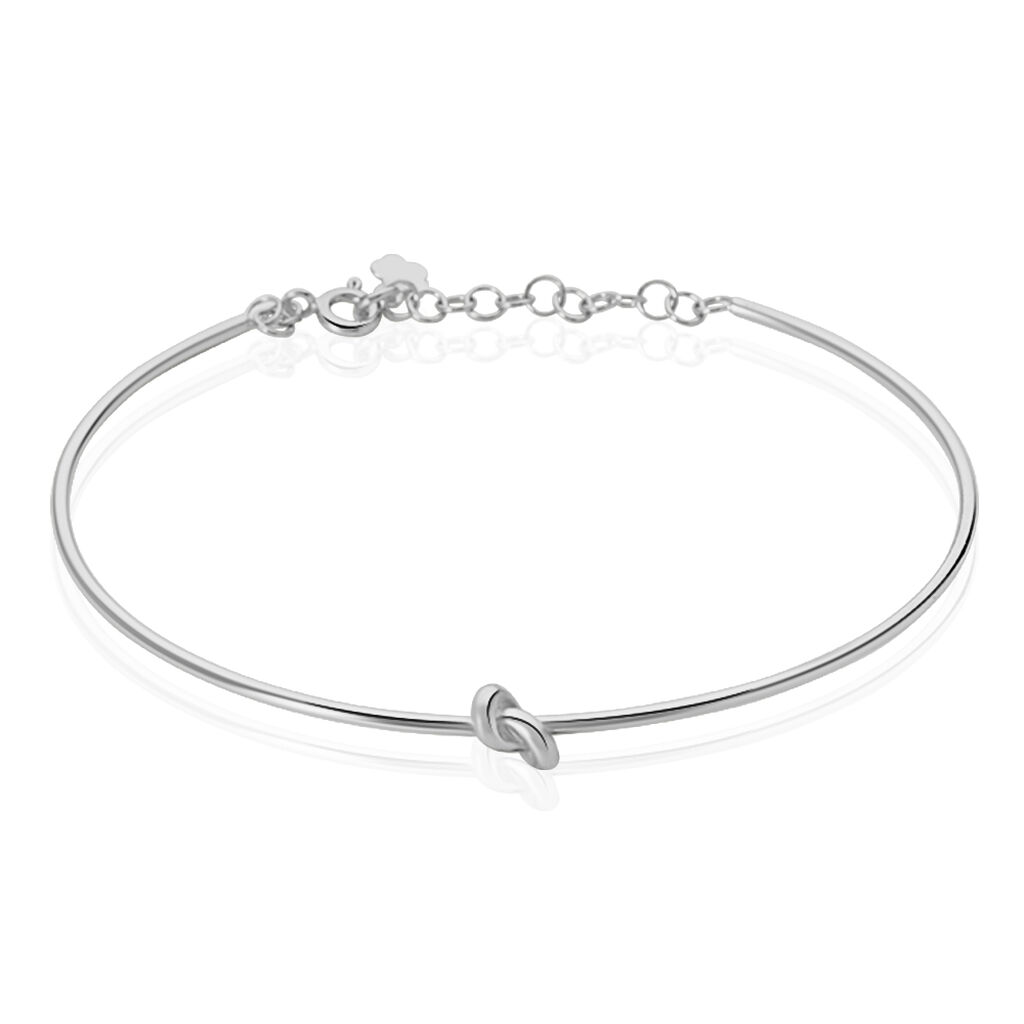 Jonc Argent Blanc Ania