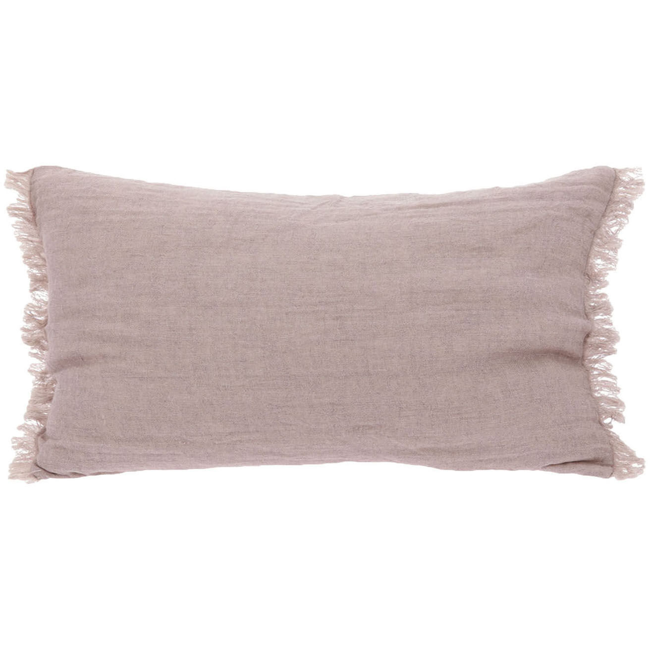 En Fil d'Indienne Housse de coussin Étamine poudre - 45x100 cm