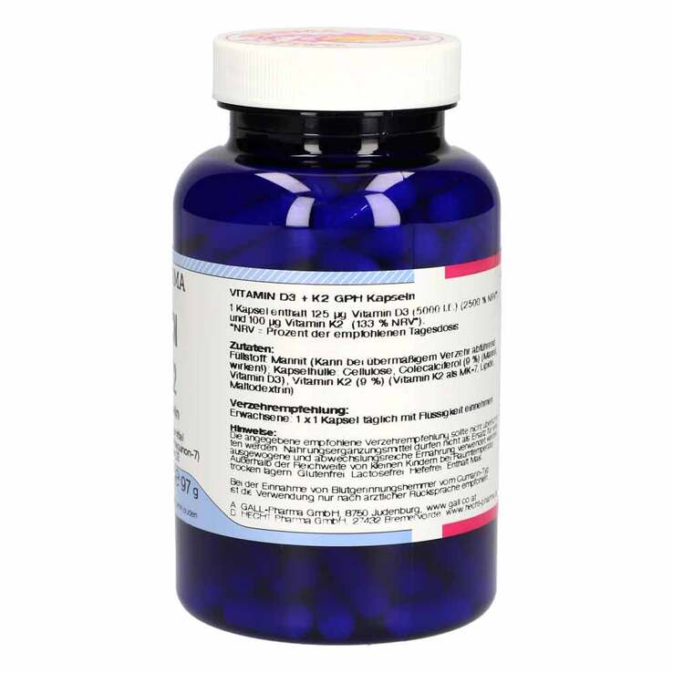 Vitamin D3 + K2 GPH Kapseln, 180 St