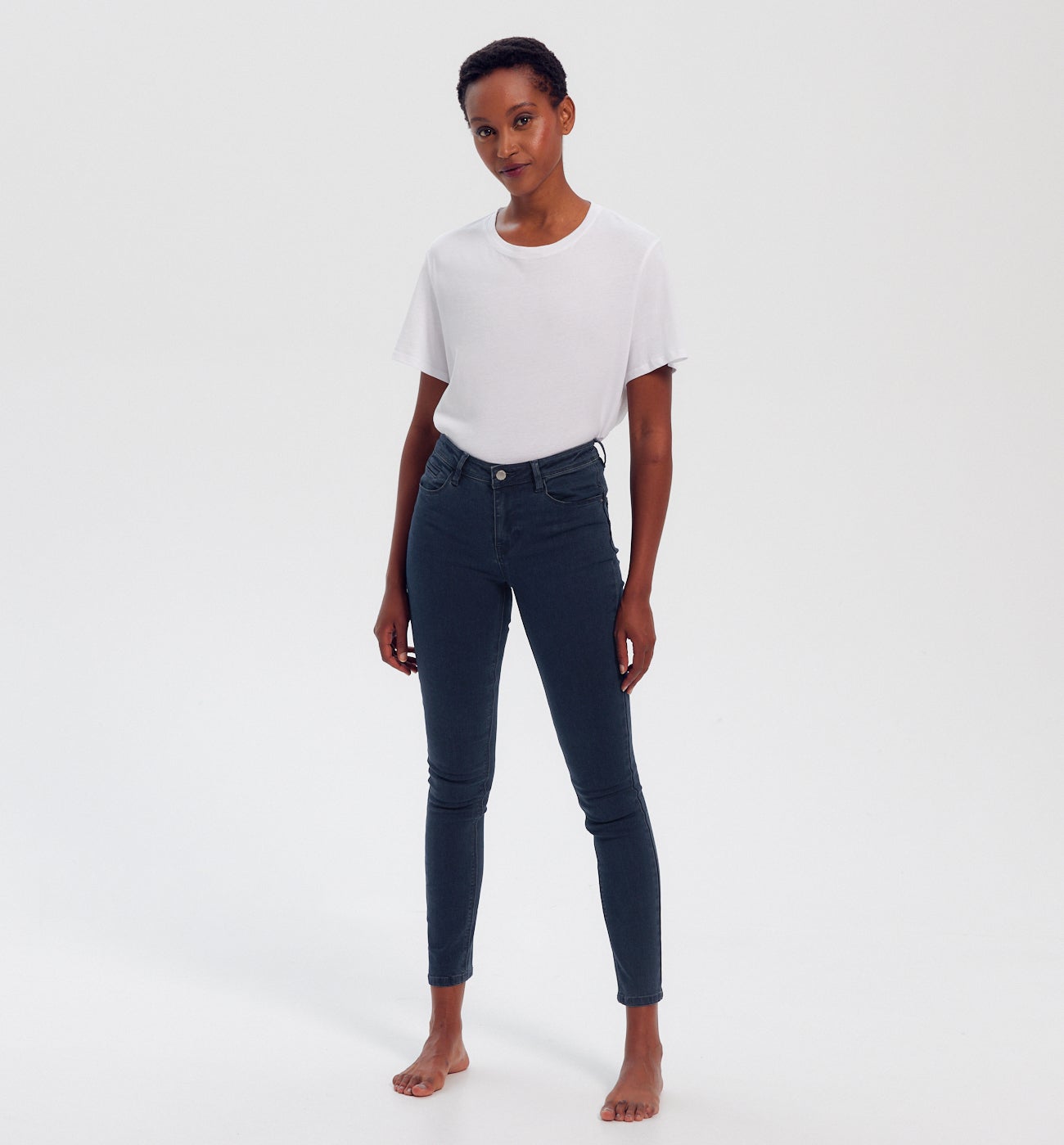 Jean skinny push up ERNEST - Jean blue black