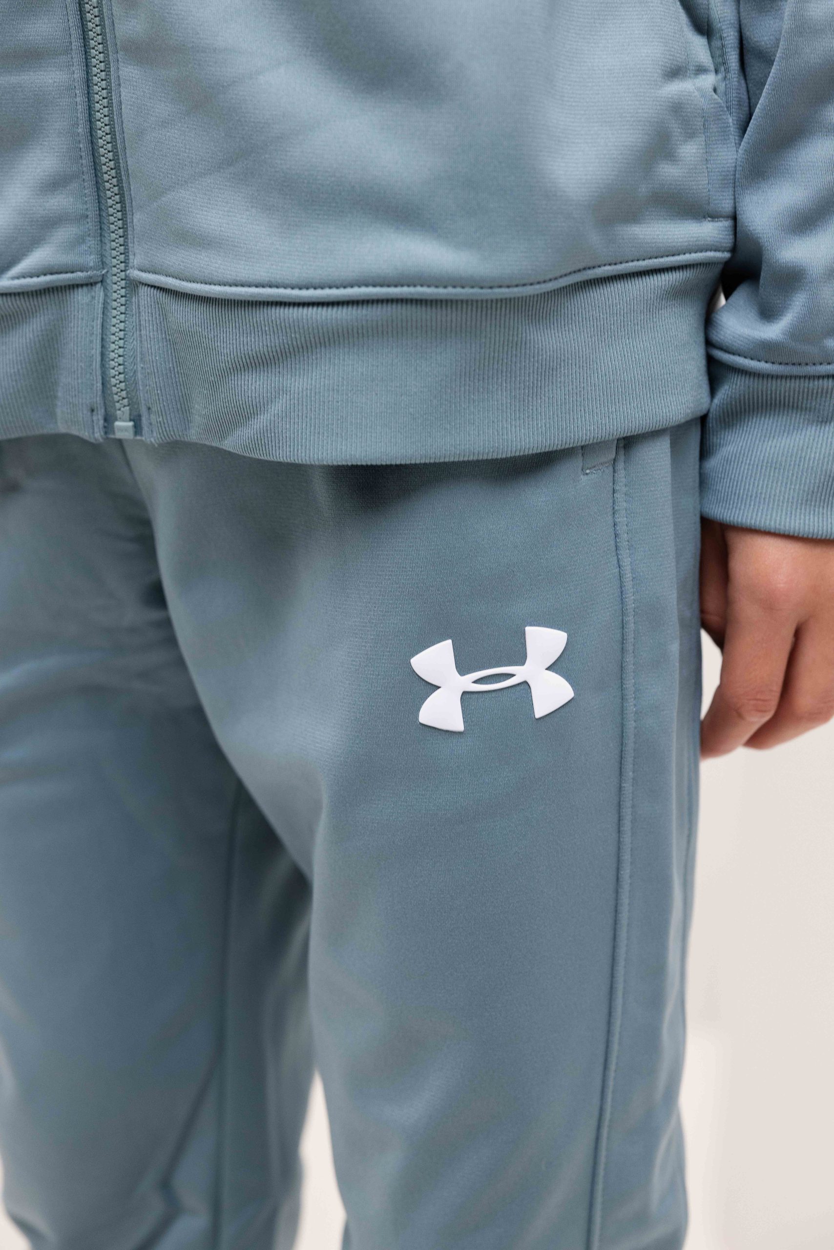 Under Armour Rival Knit Trainingspak Kids Blauw