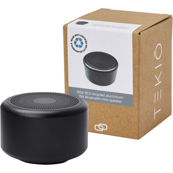 Tekiō® 124353 - Enceinte Mini Bluetooth Éco 3W en Aluminium Recyclé