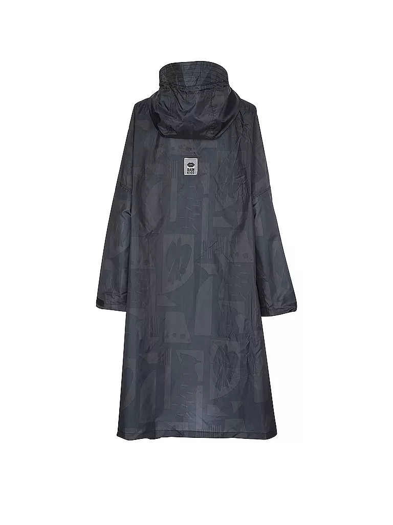 RAINKISS Regenjacke - Regenponcho Back to Black Art schwarz
