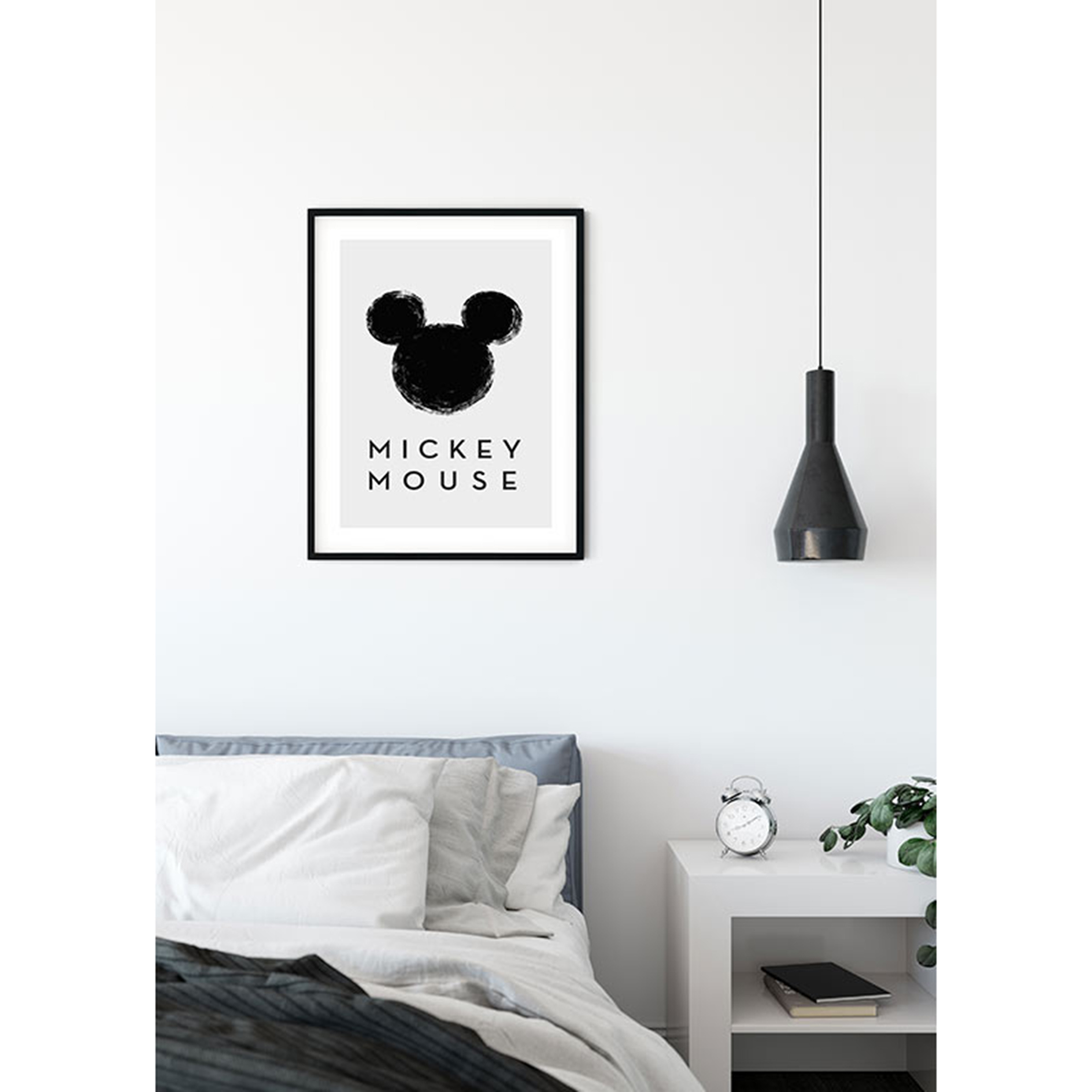 Wandbild MICKEY MOUSE SILHOUETTE - 50x70 cm
