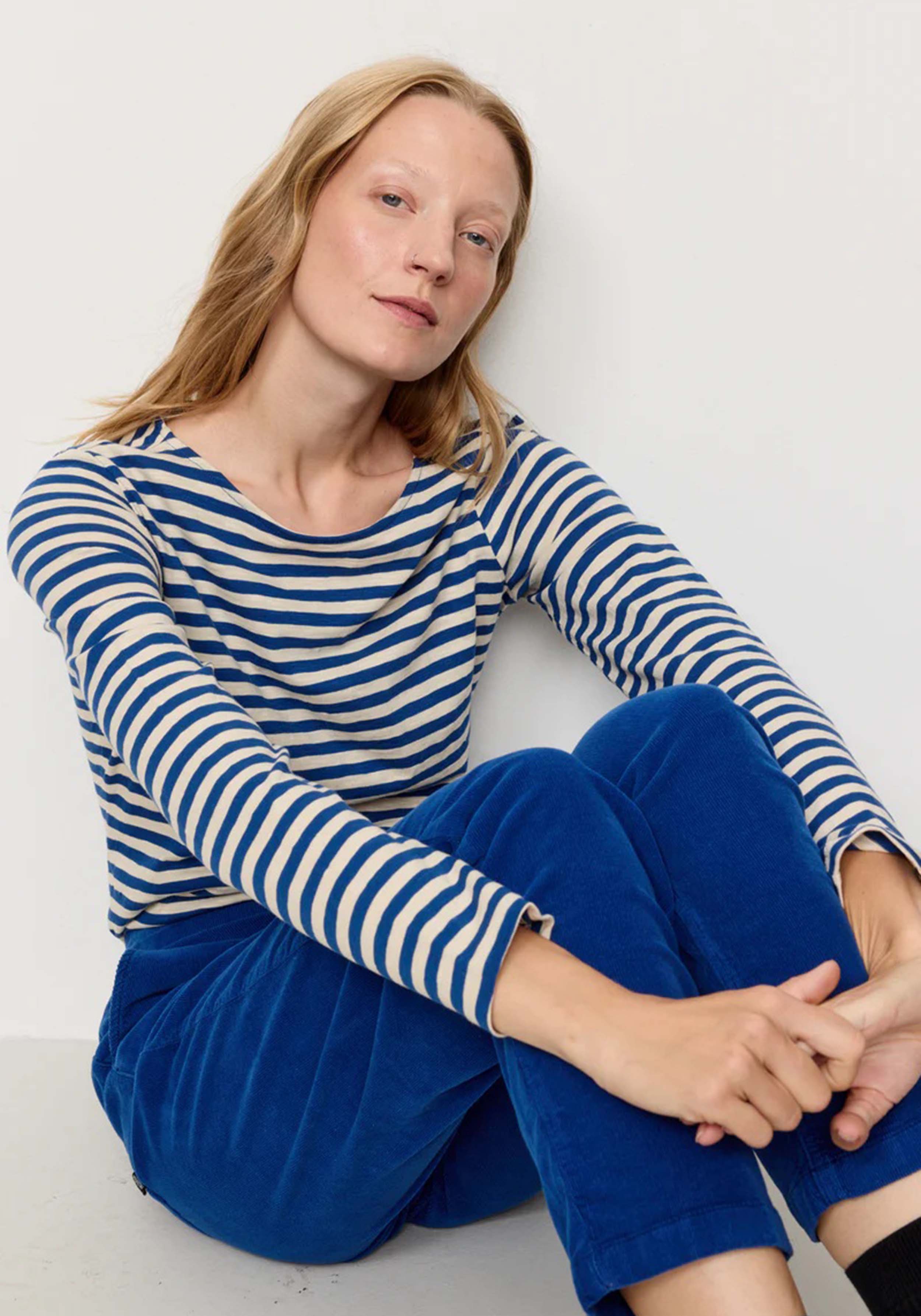 Recolution Longsleeve Iris Stripes Lapis Blue