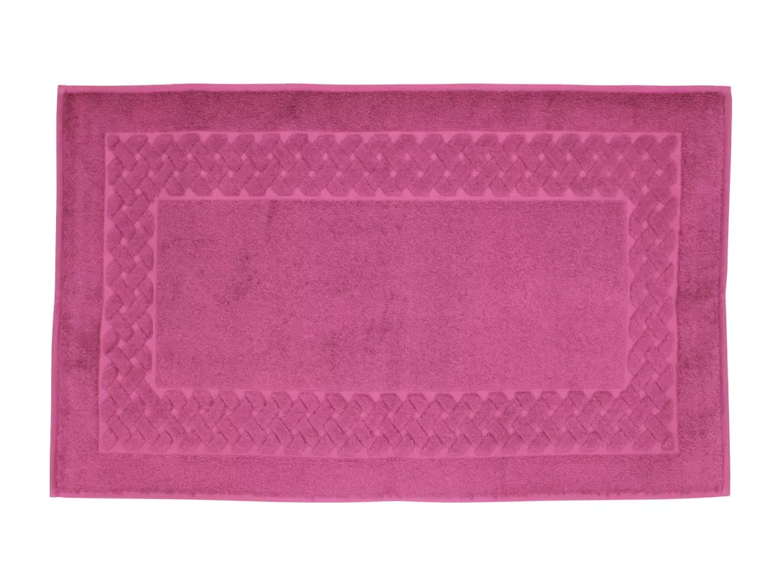 Tapis de bain 50x80 cm ROYAL CRESENT Rose Vin 850 g/m2