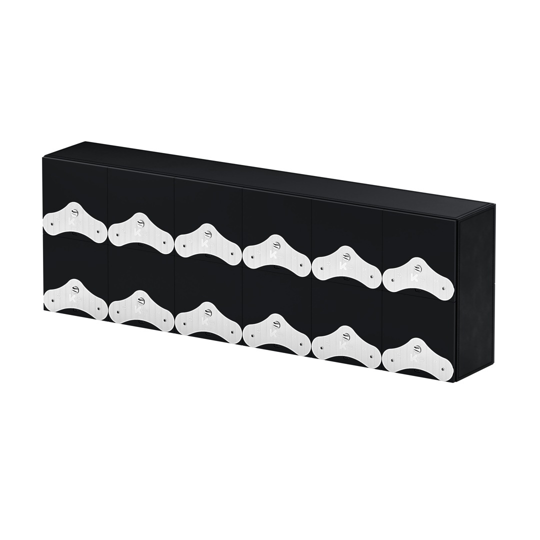 SwissKubik Masterbox Leder Schwarz - 12 Uhren