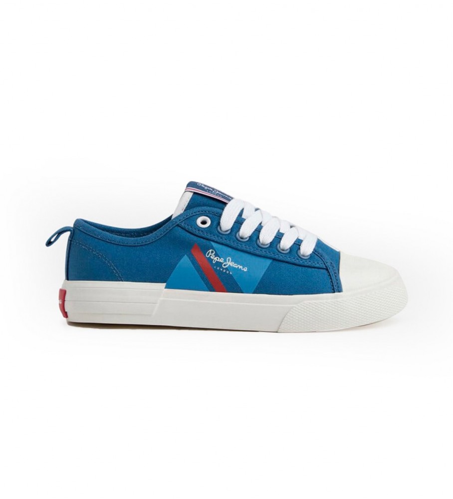 Tênis vulcanizado Pepe Jeans Allen Flag, azul