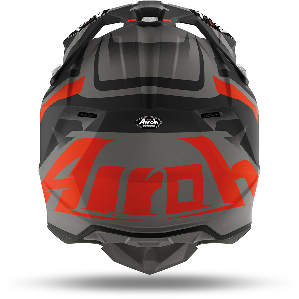 Airoh - Casque Wraap Sequel Gris Mat / Noir Mat / Orange