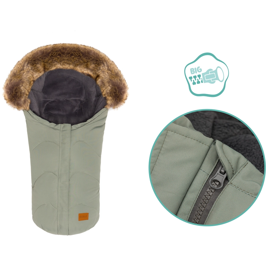 fillikid Winterfußsack Lhotse Gr. 0 Salbei