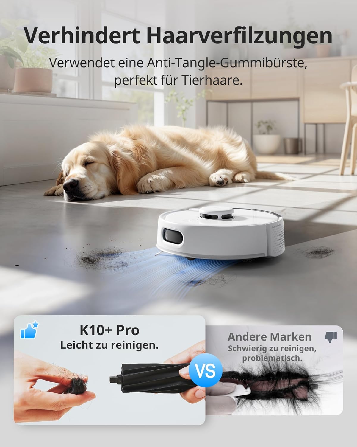 SwitchBot K10+ Pro Saugroboter mit Absaugstation 90 Tage, 45dB Ultraleise, Mini Staubsauger Roboter mit LiDAR-Navigation für Große Eckenabdeckung, Einweg-Feuchttücher zum Wischen, kompatibel mit Alexa