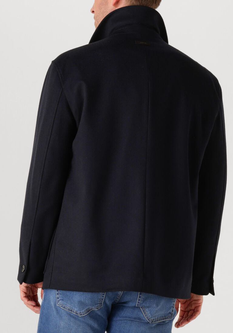 donkerblauwe lardini overshirt giubbino