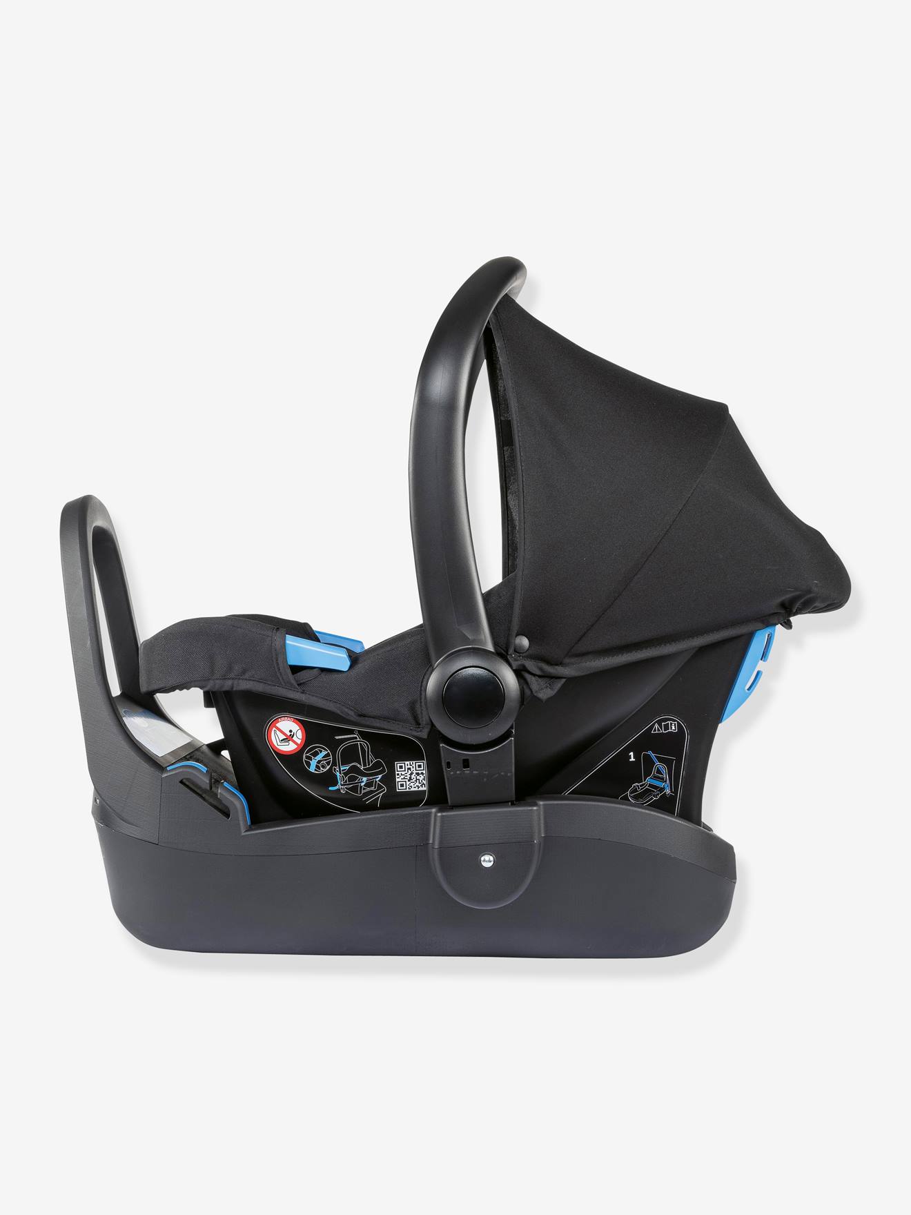 Base padrão Chicco para cadeirinha de carro Kaily Gr 0+ do conjunto Best Friend+ Comfort Trio, Chicco, preta lisa