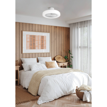 EGLO plafondventilator Ortona met lamp Ø46cm, wit