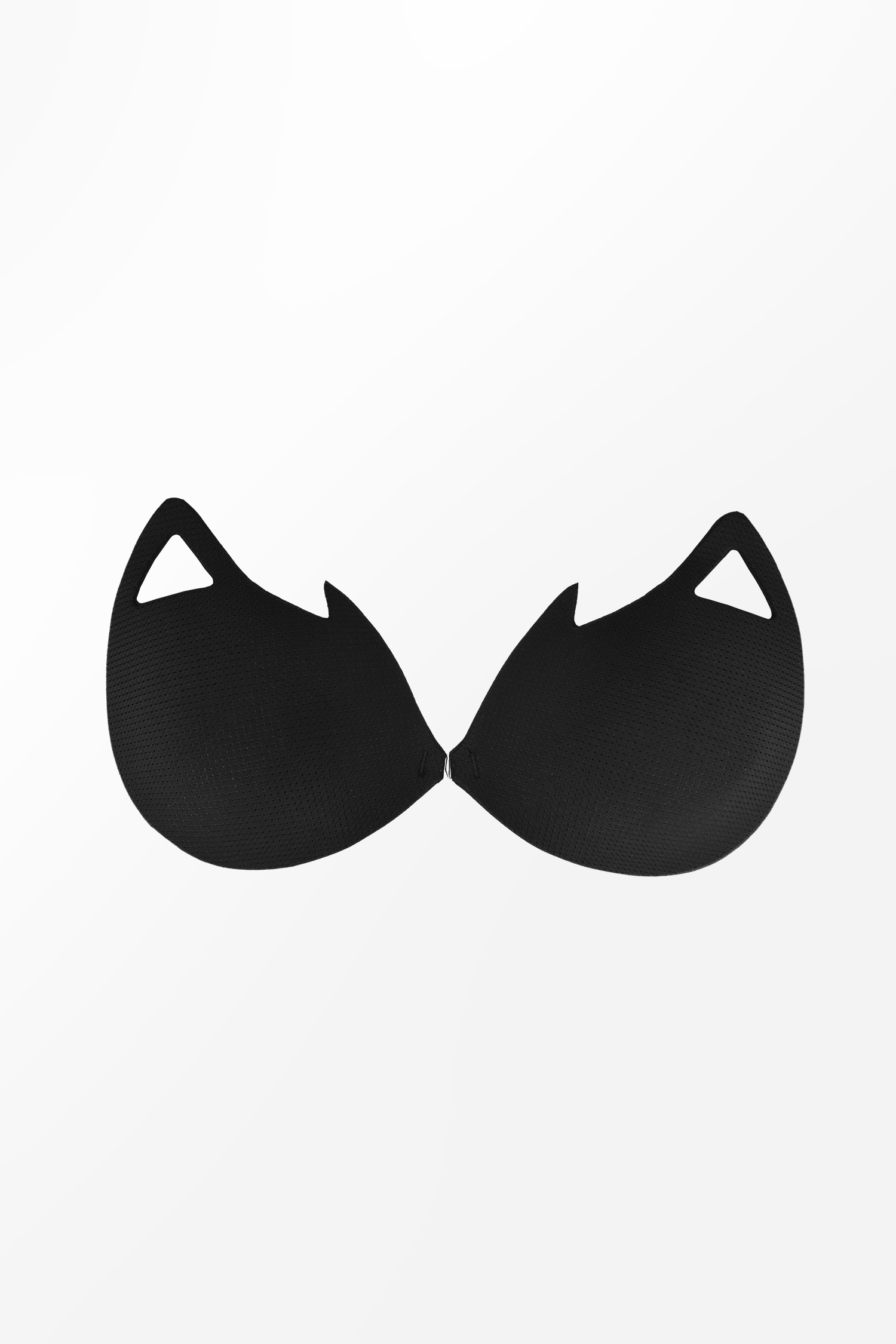 Soutien-gorge adhésif à chat noir