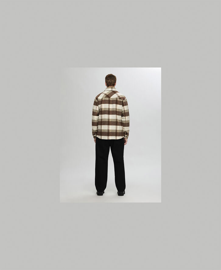 Selected Homme SLHARCHIVE OVERSHIRT NOOS Elephant skin/brown/sand check