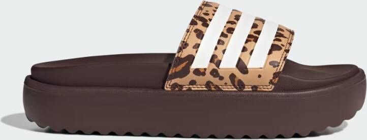 Adidas Sportswear Badslippers met label-embossing model 'ADILETTE PLATFORM'