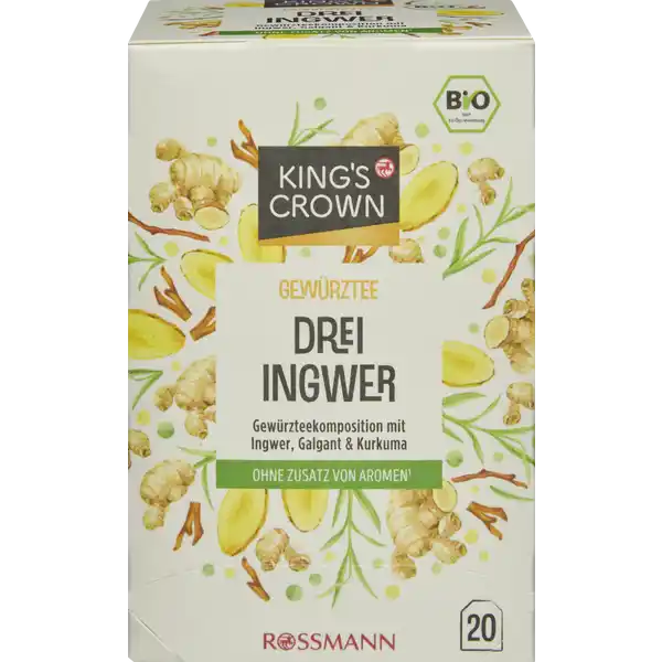 Bio Kräutertee Drei Ingwer