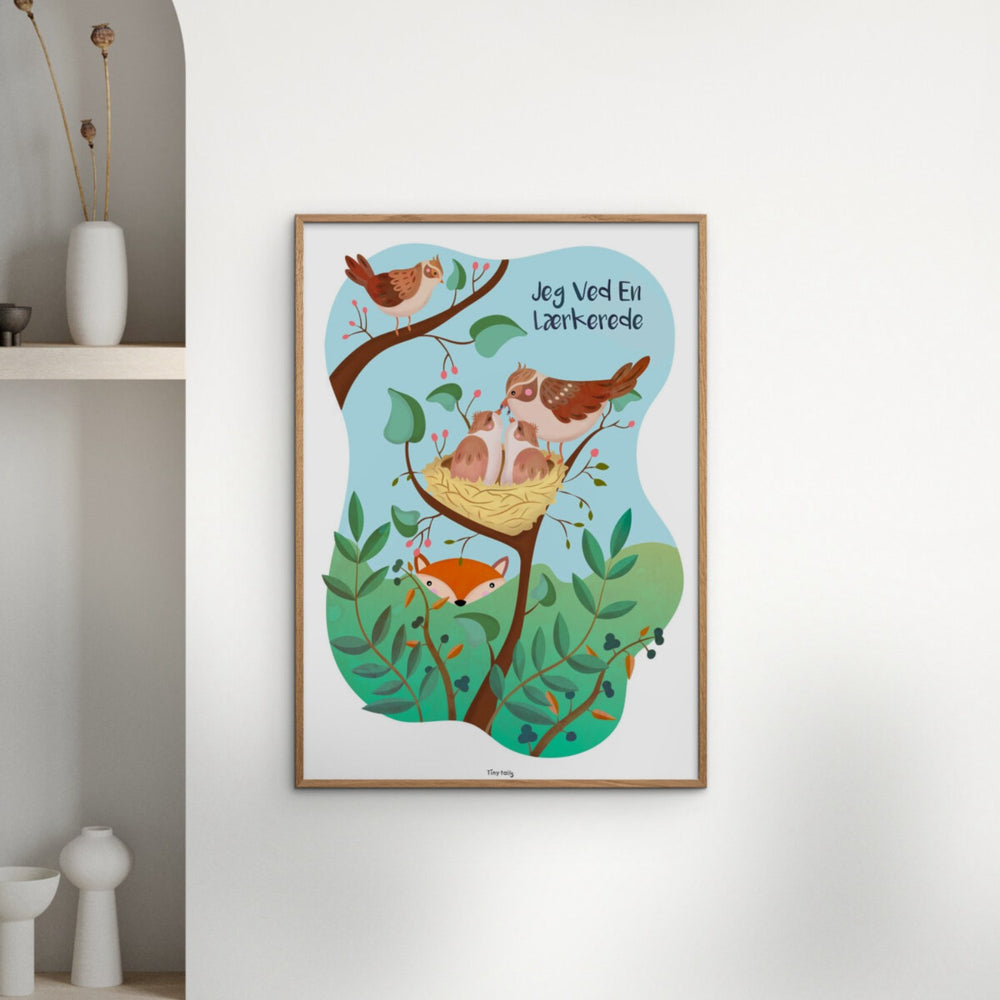 Køb Poster & Frame Tiny Tails - Jeg Ved En Lærkerede
