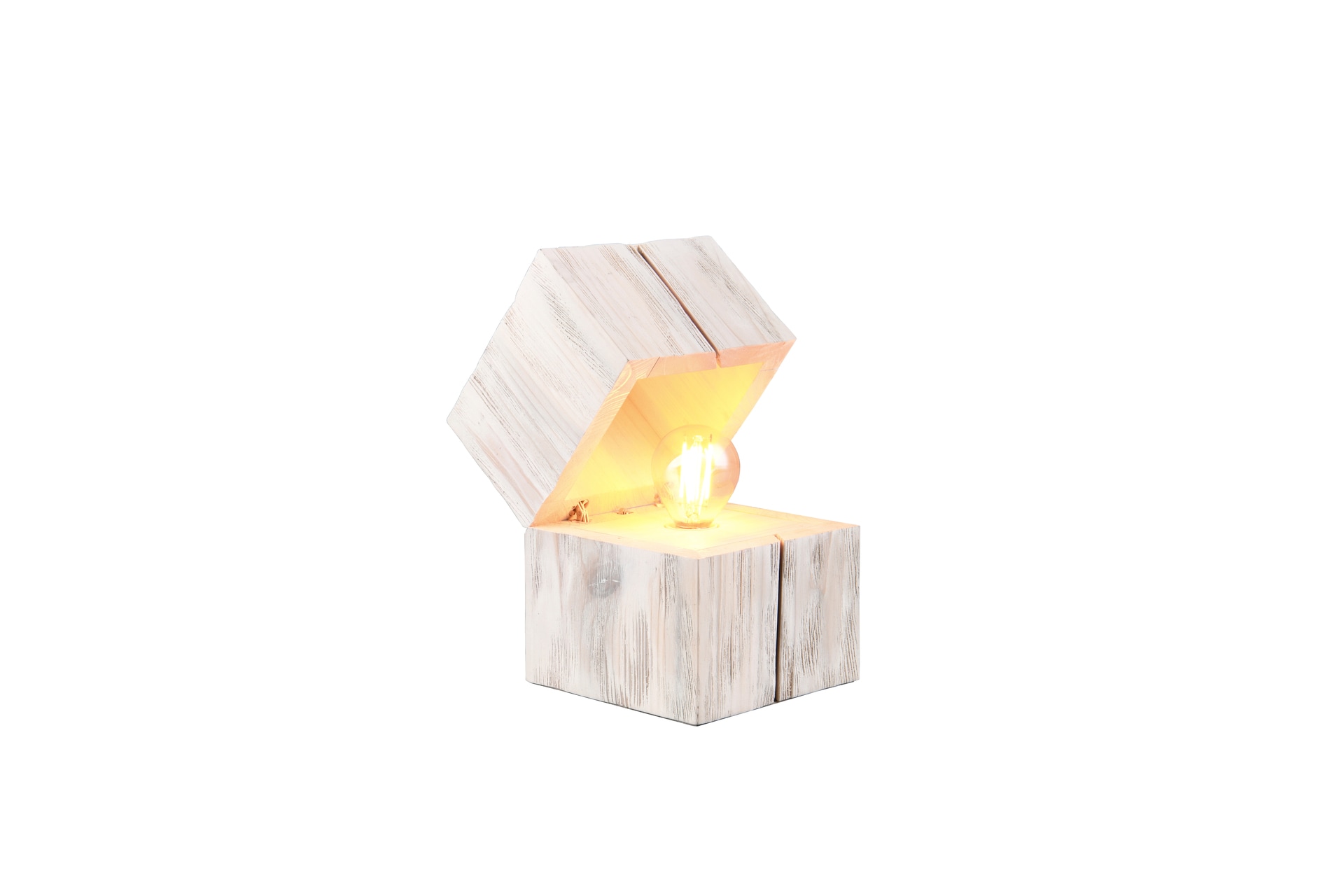 TRIO Retrofit LED Tischlampe TREASURE 12 x 12 cm weiß
