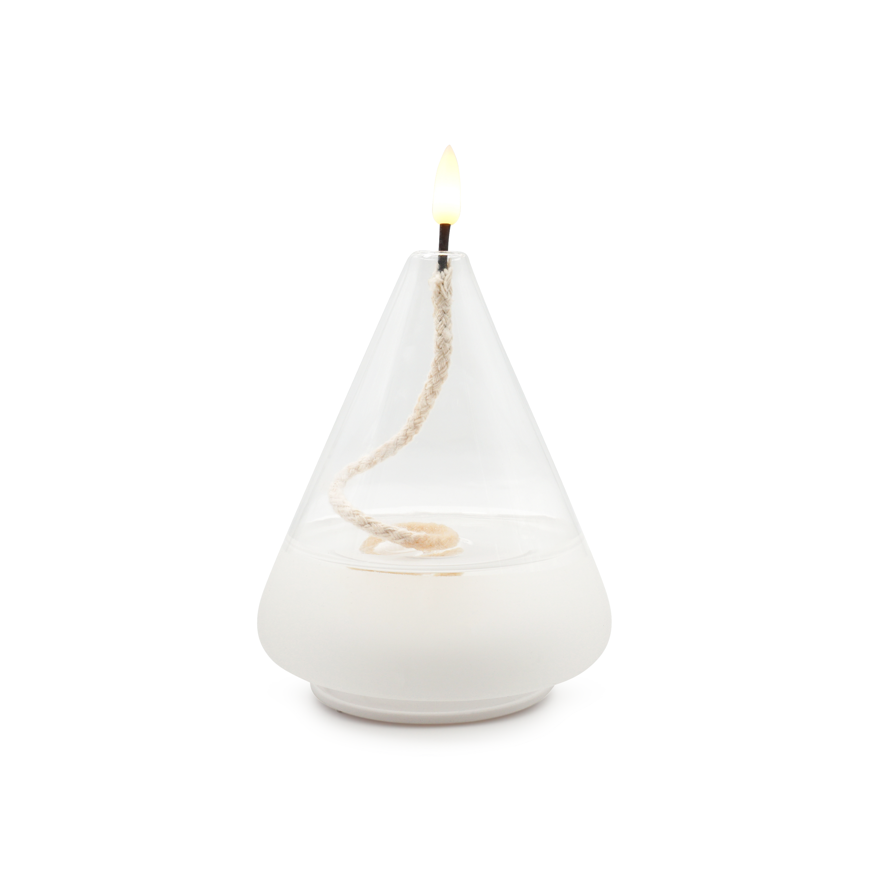 (15.5cm) LED Kerze Home Deko Stimmungsleuchte Laterne Flamme Float (12.061-30) - Warmweiss